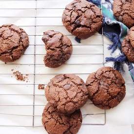 Double Chocolate Chunk Cookies