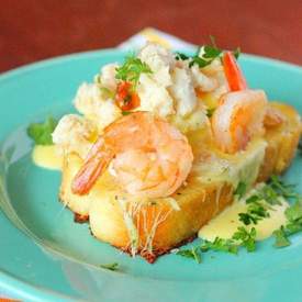 Seafood Eggs Benedict