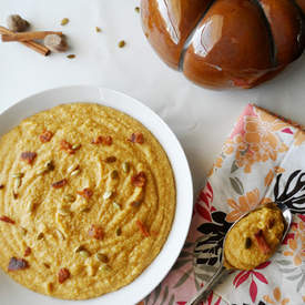 Pumpkin Bacon Polenta