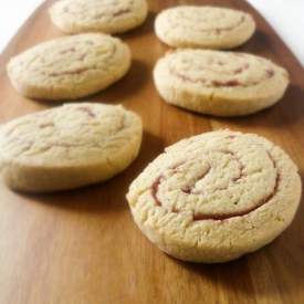 Peanut Butter & Jam Pinwheel Cookies