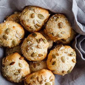 Seeded Cheddar Brazilian Cheese Bread