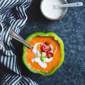 Heirloom Tomato & Bell Pepper Gazpacho