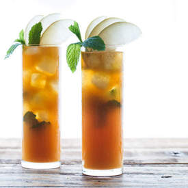 Sparkling Asian Pear & Mint Iced Tea