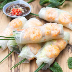 Prawn Rice Paper Rolls