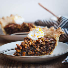 Salted Sorghum Molasses Pecan Pie