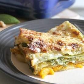 Cheesy roasted squash lasagne