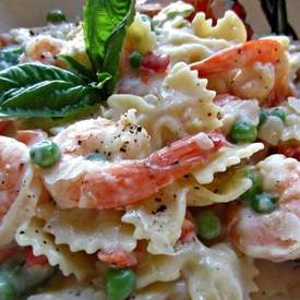 Quick and Easy Shrimp and Pasta Primavera