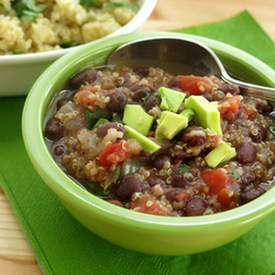 Black Bean and Quinoa Soup