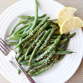 Lemon Miso Green Beans