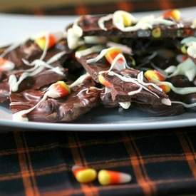 Dark Chocolate Candy Corn Bark