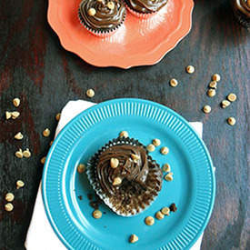 Peanut Butter Filled Chocolate Cupcakes