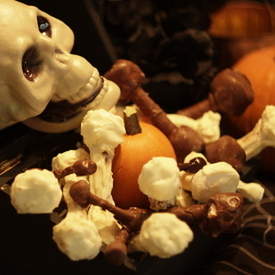 Chocolate and Marshmallow Pretzel Bones