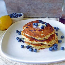 Lemon Blueberry Buttermilk Pancakes