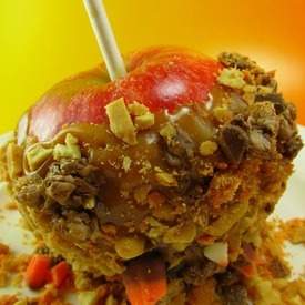Candy Bar Caramel Apples