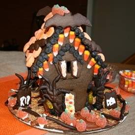 Halloween Gingerbread House