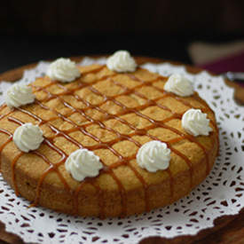 Butternut Squash Cake with Salted Caramel Sauce