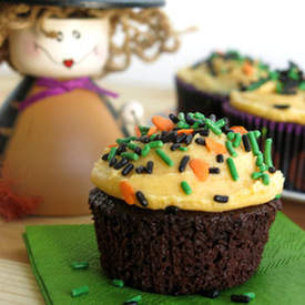 Chocolate Pumpkin Cupcakes