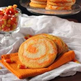 Candy Corn Swirl Sugar Cookies