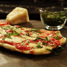 Grilled Margherita Pizza