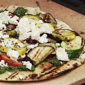 Grilled Vegetarian Pizza