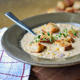 Corn Chowder with Smokey Bacon