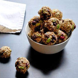 Raw Vegan Cranberry Pistachio Bites