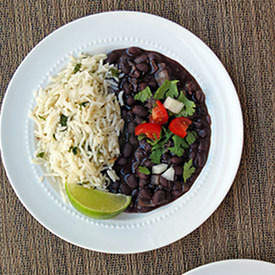 Mexican Restaurant Style Black Beans