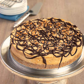 Peanut Butter Cheesecake with Pretzel Crust