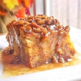 Pumpkin Praline Bread Pudding