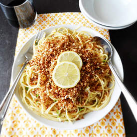 Pasta with Buttered Bread Crumbs