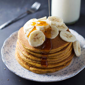 Whole Wheat Pumpkin Pancakes