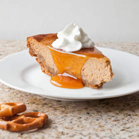 Salted Caramel Pumpkin Cheesecake