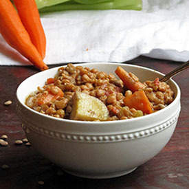 Healthy Crockpot Lentil Stew