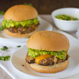 Southwest Chipotle Burgers with Guacamole