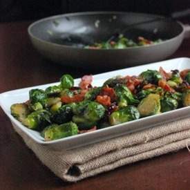 Sauteed Brussel Sprouts with Bacon
