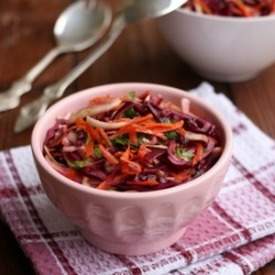 Red and Green Cabbage Salad 