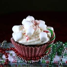 Hot Cocoa Chocolate Cupcakes