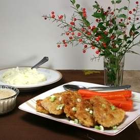 Breaded Pork Tenderloin with Pepper Southern Gravy