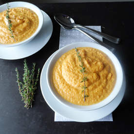 Carrot and Roasted Shallot Soup